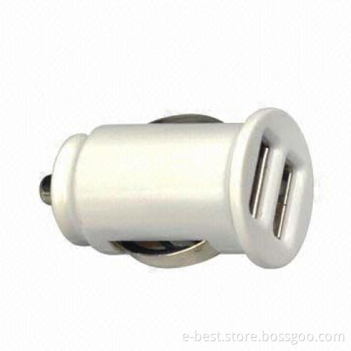 Mini Dual USB Car Charger for iPhone and Smartphone